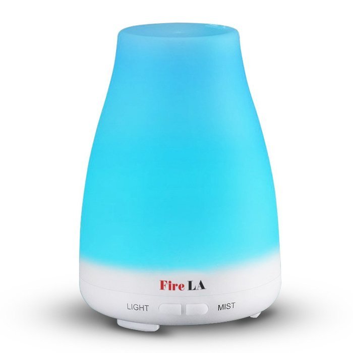 Fire LA 300ml Essential Oil Diffuser for Aromatherapy Ultrasonic Air-Cool Mist Humidifier N12