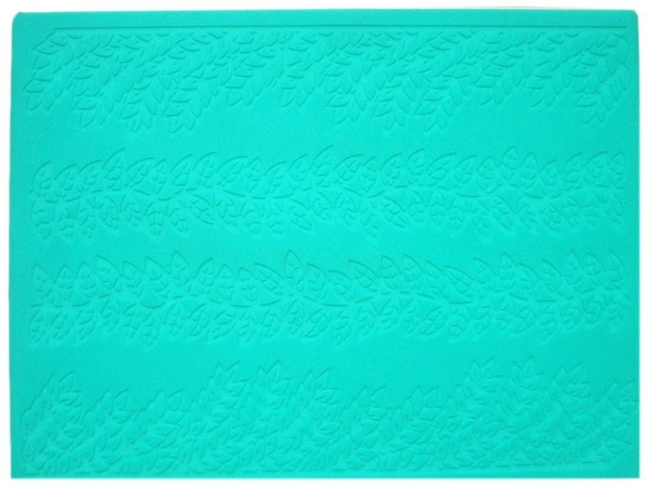 Lesirit Printing Pattern Silicone Fondant Cake Lace Embossed Mold Mat (Leaves)