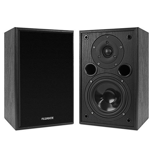 Fluance AV5 Powerful & Dynamic Two-way Bookshelf Speakers for Home Theater & Music Systems