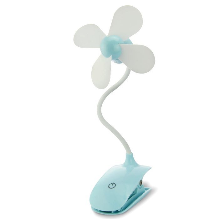 Mystery Portable Mini USB Clip Fan Personal Clip-on / Table Fan with Built-in Rechargeable Battery for Home Office... N12