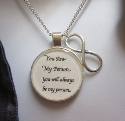 You are my person you will always be my person white pendant necklace ...