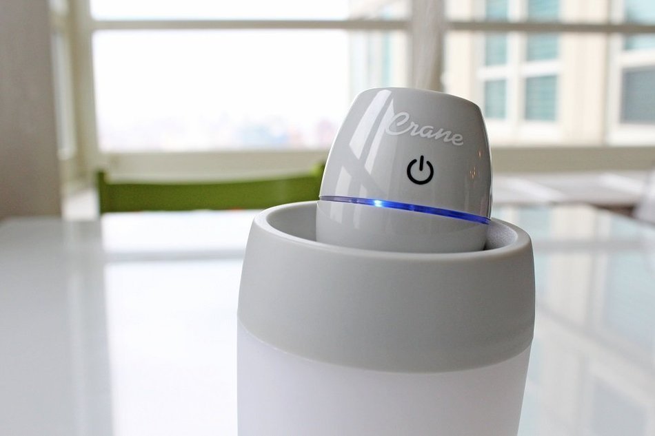 Crane Ultrasonic Cool Mist Travel Humidifier Slate N4