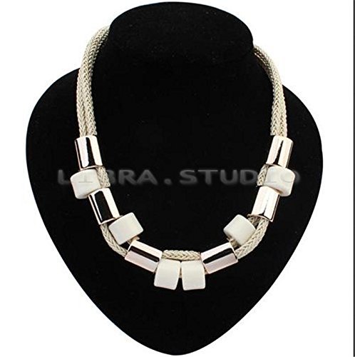 Fashion Women Jewelry Pendant Crystal Choker Chunky Statement Chain Bib Necklace