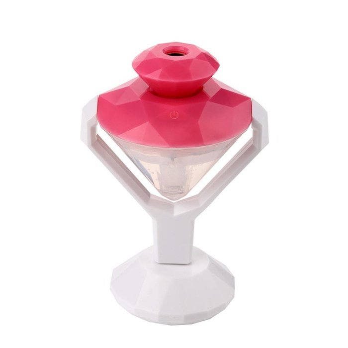 Humidifier, USB Diamond Shape Mini Humidifier, Manufacturer Of Diffuser Mist Air Purifier (Pink) N7