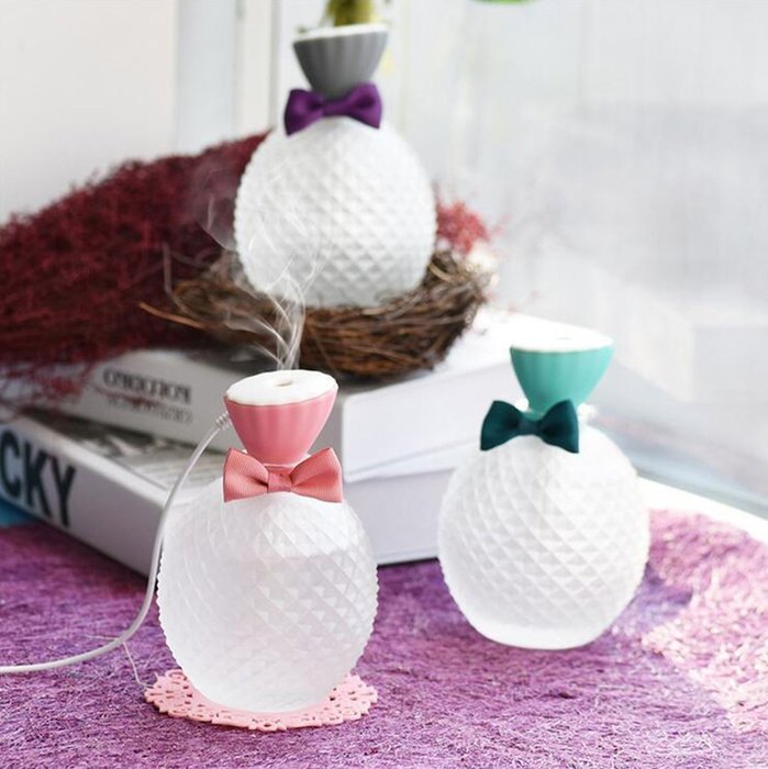 YJY 300mL Crystal Glass Bottle Aromatherapy Essential Oil Diffuser - USB Silent Ultrasonic Waterless Auto Shut-off... N8