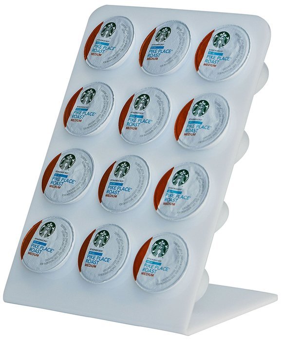 Coffee Pod (K-Cup) Countertop Stand in Acrylic (Black) by Nicom&reg;