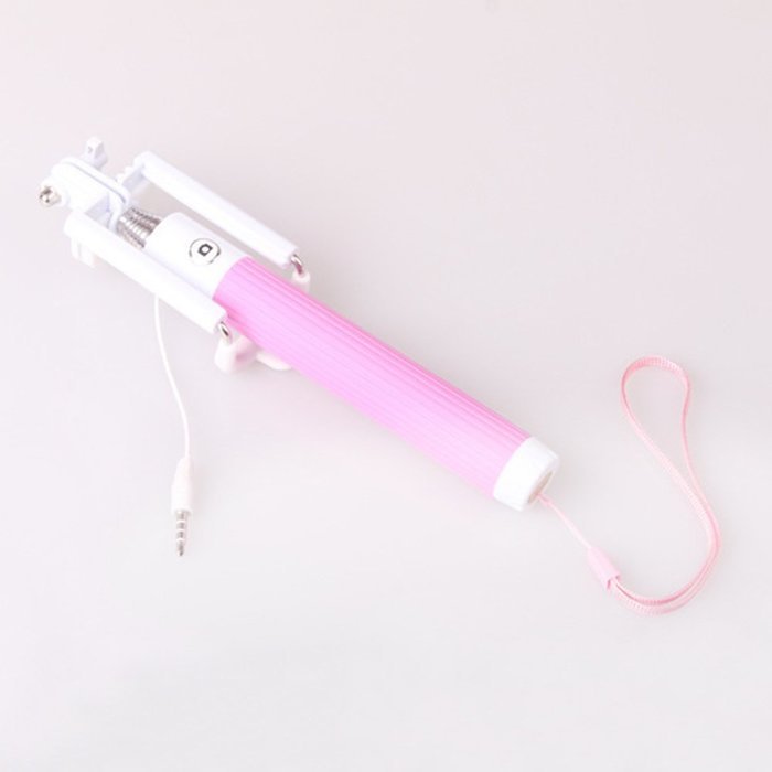 Evtech(tm) Mini Foldable Selfie Stick with Wired Control [Installed, Bttery Free, No Bluetooth] for Smart Mobil... N4