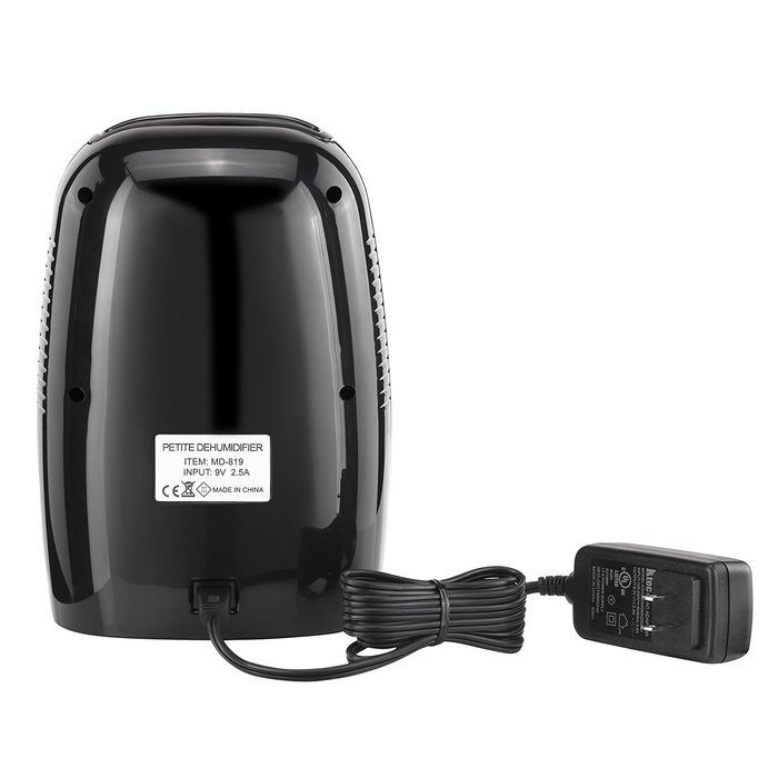 VonHaus Compact Mini Portable Black Air Dehumidifier - Ideal for Small Rooms and Spaces N7
