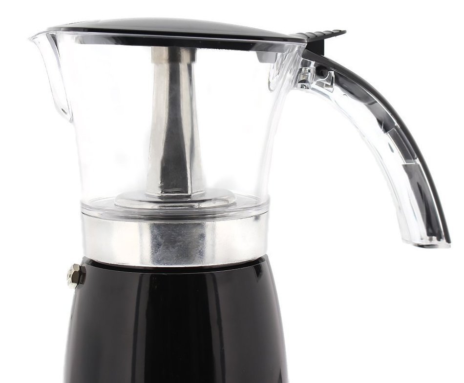 Brentwood Electric 6 Cup Moka Espresso Maker in Silver - 6.5" x 9" x 6" N4