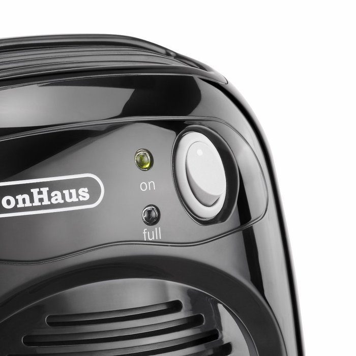 VonHaus Compact Mini Portable Black Air Dehumidifier - Ideal for Small Rooms and Spaces N10