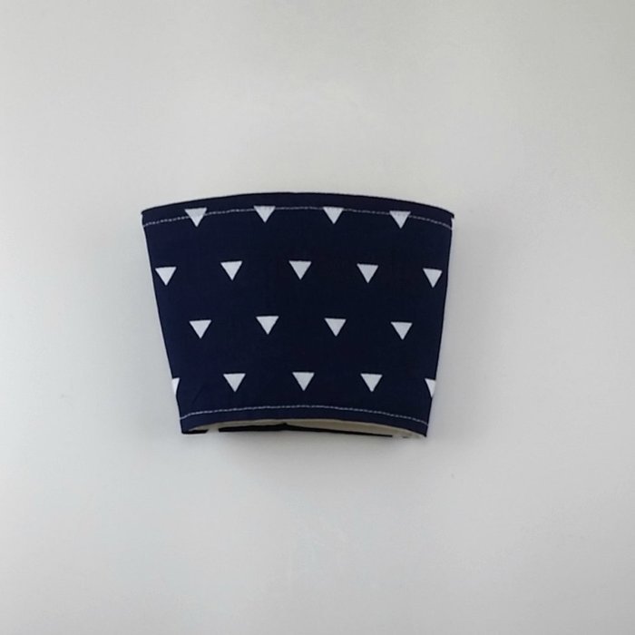 Navy Blue, Reusable Cup Sleeve, Insulated Cozy, Fits 12, 16 and 20 oz cups