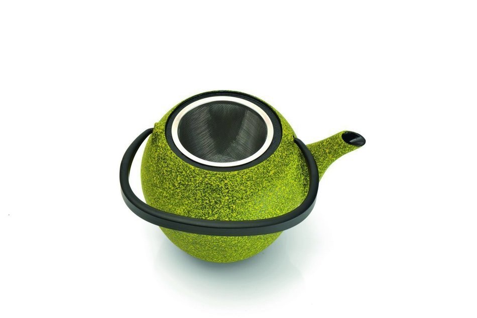 BergHOFF Studio Cast Iron Teapot, Red N3