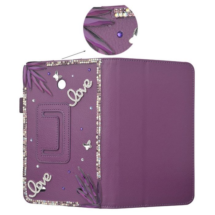 Spritech(TM) 3D Bling Rhinestone Design LG G Pad 8.0 Smart Shell Case Premium PU Leather Stand Cover for LG G... N5