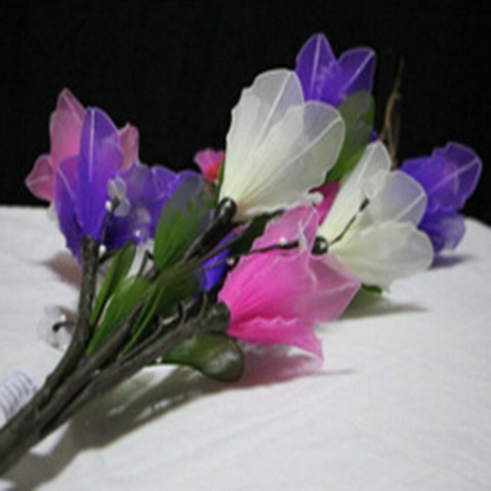 KAKA(TM) Amaryllis Flowers Led String Lights with Plug-in Light Decorate Vase Lantern Warm White Light 220V N3