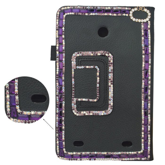 Spritech(TM) 3D Bling Rhinestone Design LG G Pad 8.0 Smart Shell Case Premium PU Leather Stand Cover for LG G... N10