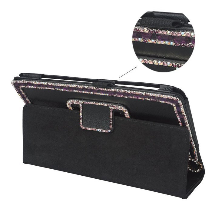 Spritech(TM) 3D Bling Rhinestone Design LG G Pad 8.0 Smart Shell Case Premium PU Leather Stand Cover for LG G... N11