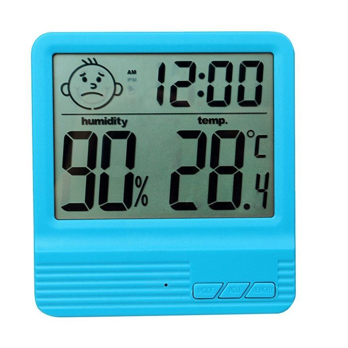 Humidity Meters,White Indoor Hygrometer Thermometer for Baby Room Temperature Humidity Moisture Monitor N26