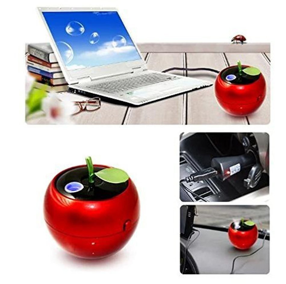 LOHOME USB Humidifier, Apple Anion Humidifier Mini USB Ultrasonic Humidifier Air Mist Moistener Purifier for Bedrooms... N10