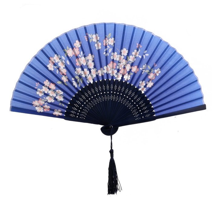 Chinese Folding Pocket Hand Fan (Flower Flying Butterfly) N28