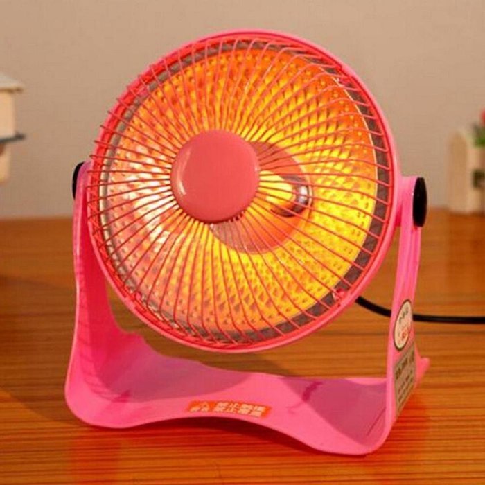 FTXJ Portable Mini Space Heater Safety Winter Desktop Electric Heating Fan (Yellow) N10