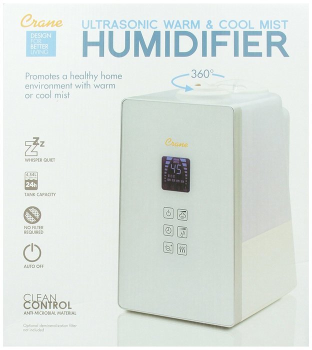 Crane Ee-8064 Crane Germ Defense Humidifier - Digital, White N10 free ...