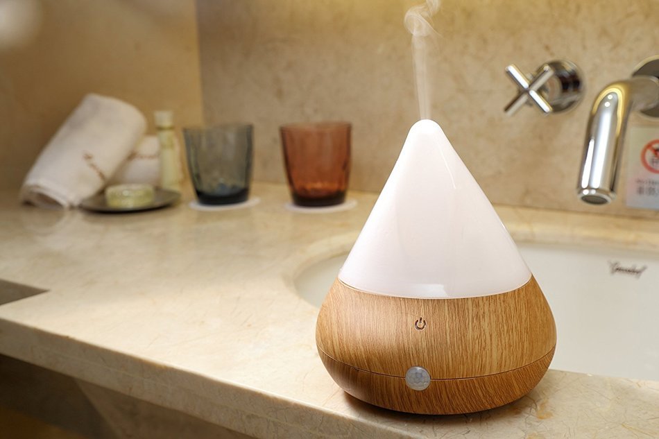 Pakway Smart Aromatherapy Essential Oil Diffuser-Portable Ultrasonic Cool Mist Aroma Humidifier with Waterless... N18