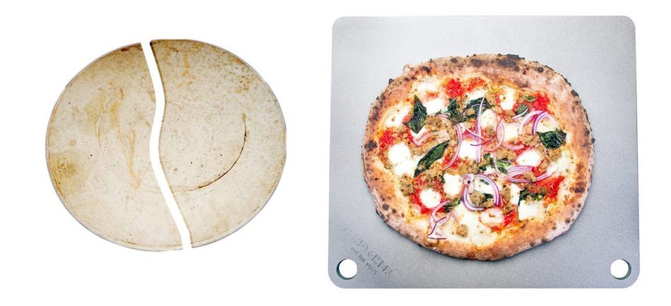 NerdChef Steel Stone - High-Performance Baking Surface for Pizza (.25" Thick - Standard) N3