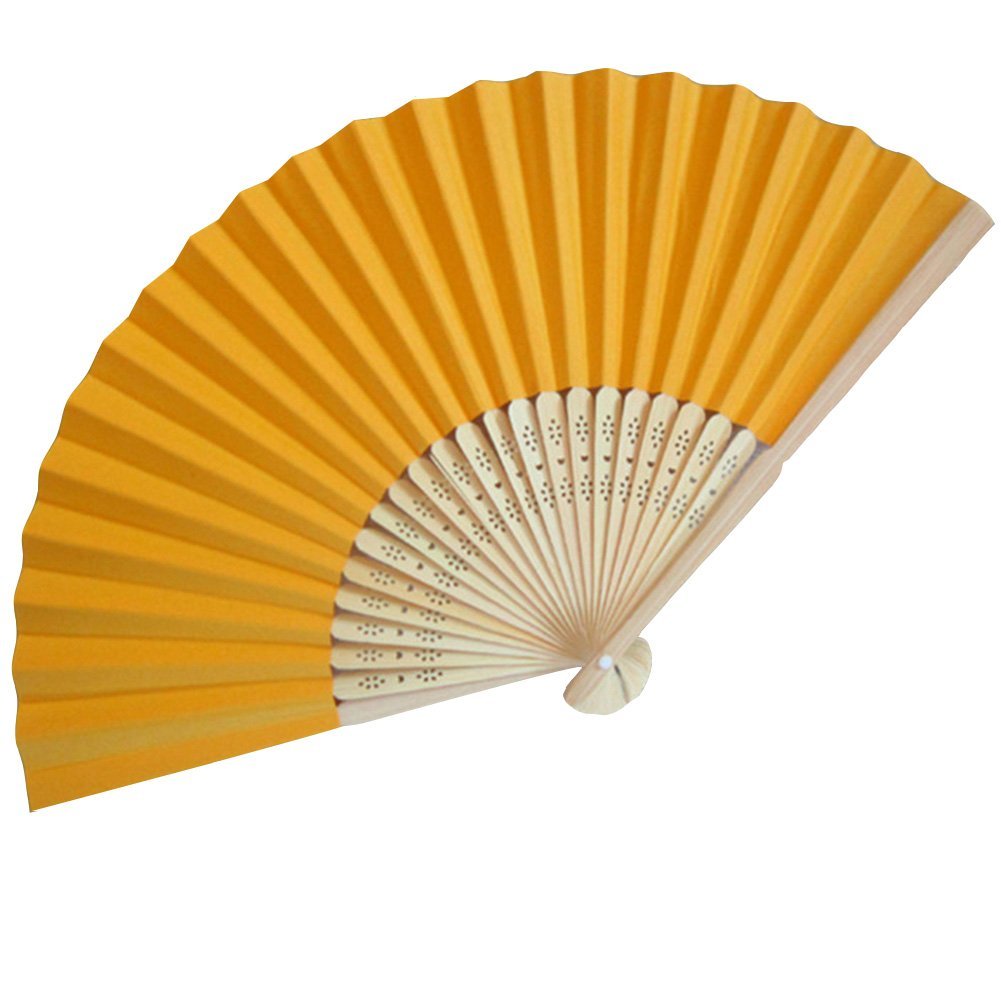 Weixinbuy Summer Folding Hand Held Paper Fans Wedding Party Decor ...