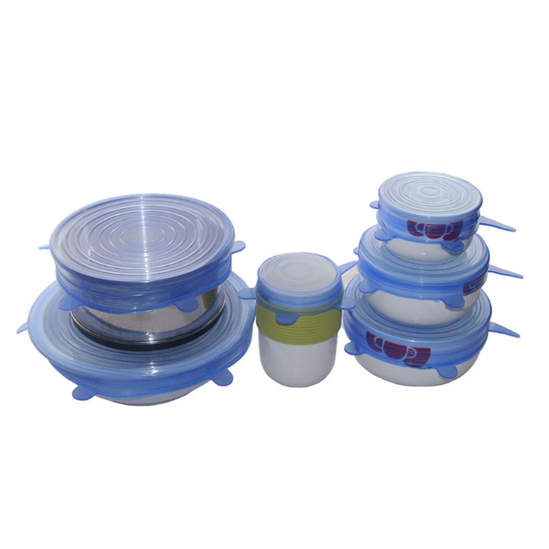 6pcs Universal Silicone Suction Lid-bowl Pan Cooking Pot Lid-silicon ...