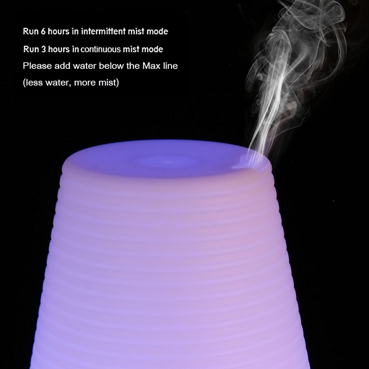 Julyfox 100ml Aromatherapy Essential Oil Diffuser Portable Ultrasonic 7 ...