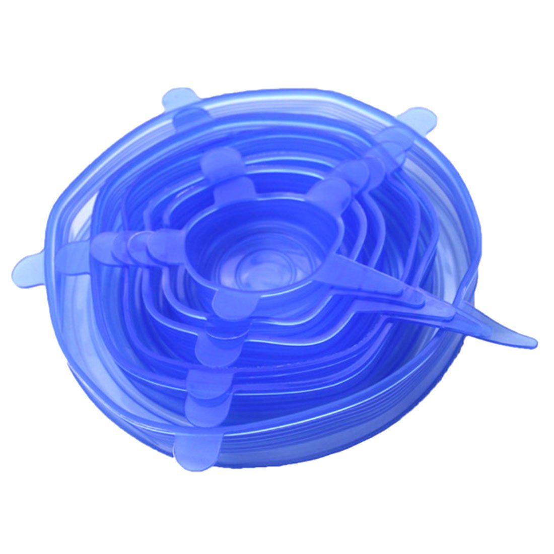 Pcs Universal Silicone Suction Lid Bowl Pan Cooking Pot Lid Silicon Stretch Lid Blue N Free