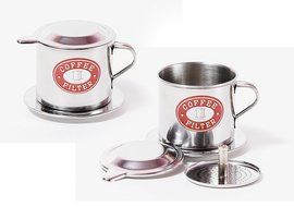 Vietnamese Coffee Filter Press. Screw Down Insert. Dripper Mechanism. Made in Vietnam. Sizes S, M, or L in 1,... N2
