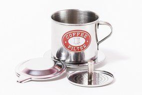 Vietnamese Coffee Filter Press. Screw Down Insert. Dripper Mechanism. Made in Vietnam. Sizes S, M, or L in 1,... N3