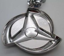 Cyqun(TM) Naruto Kakashi Symbol Necklace,Naruto Sharingan Necklace,A Great Gift For Naruto Fans (Silver) N2