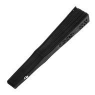 Vintage Wood Hollow Carved Hand Fan Foldable Fan - Black N6