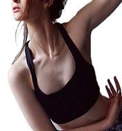 PHOTNO Women Yoga Fitness Stretch Workout Tank Top Seamless Sports Bra N2