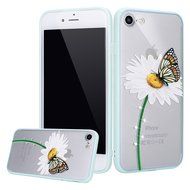 iPhone 7 Case, PHEZEN Colorful Flower Butterfly Plum Blossom Crystal Diamond Bling Hybrid Hard PC + Clear Soft... N11