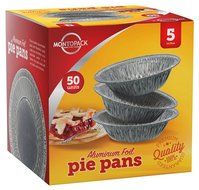 MontoPack Disposable 5" Aluminum Foil Tart/Pie Pans (50 Pack)