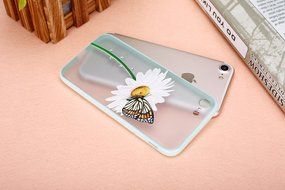 iPhone 7 Case, PHEZEN Colorful Flower Butterfly Plum Blossom Crystal Diamond Bling Hybrid Hard PC + Clear Soft... N12