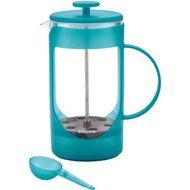 BonJour Coffee Unbreakable Plastic French Press, 33.8 oz, Ami-Matin, Blue