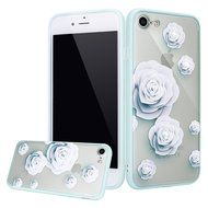 iPhone 7 Case, PHEZEN Colorful Flower Butterfly Plum Blossom Crystal Diamond Bling Hybrid Hard PC + Clear Soft... N15