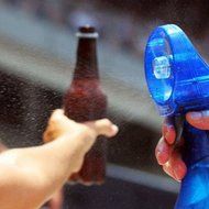 O2COOL FML0001 Deluxe Water Misting Fan Portable Handheld Mist Sprayer (Blue) N6