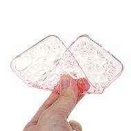 iPhone 7 Case (4.7 inch) - Shockproof Soft TPU Rubber Skin Gel Bumper Case Laser Carving Sunflower Transparent... N21
