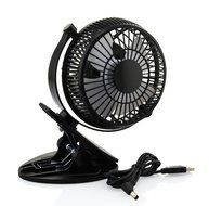 Misula 5" USB Powered 360 Degree Rotatable Clip-On Mini Fan Table Fan Desktop Fan Electronic Cooling Fan Personal... N2
