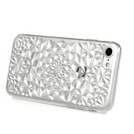 iPhone 7 Case (4.7 inch) - Shockproof Soft TPU Rubber Skin Gel Bumper Case Laser Carving Sunflower Transparent... N24