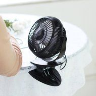 Misula 5" USB Powered 360 Degree Rotatable Clip-On Mini Fan Table Fan Desktop Fan Electronic Cooling Fan Personal... N3