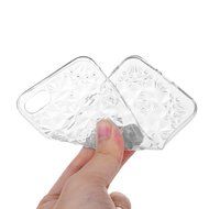 iPhone 7 Case (4.7 inch) - Shockproof Soft TPU Rubber Skin Gel Bumper Case Laser Carving Sunflower Transparent... N25