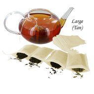ETS Drawstring Tea Filters - Pack of 100 (Large, White)