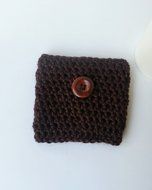 Travel Mug Cozy Toasty Dark Brown