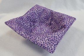 Microwave Bowl Cozy Bowl Potholder Reversible Purple Leopard N2